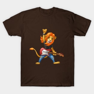 Lion rocker with a guitar T-Shirt